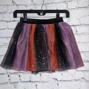 Cat & Jack Girls‎ Halloween Glitter Tulle Skirt Size 6/7